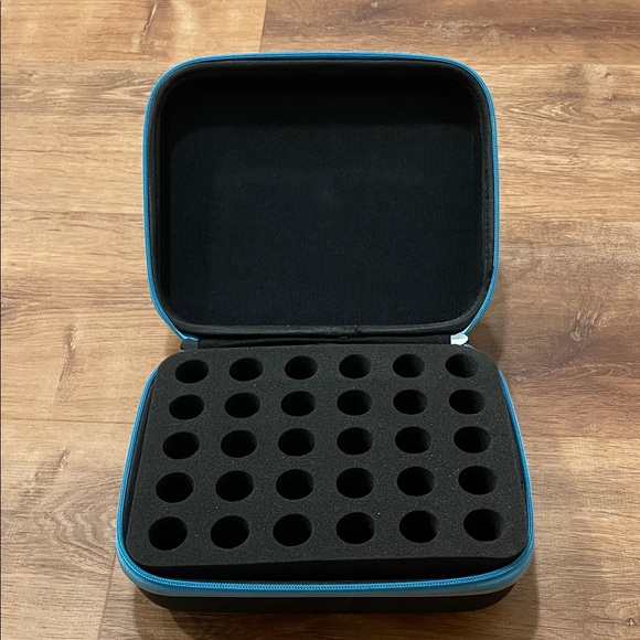 Young Living Black Essential Oil Case with Blue Zipper - Picture 7 of 7